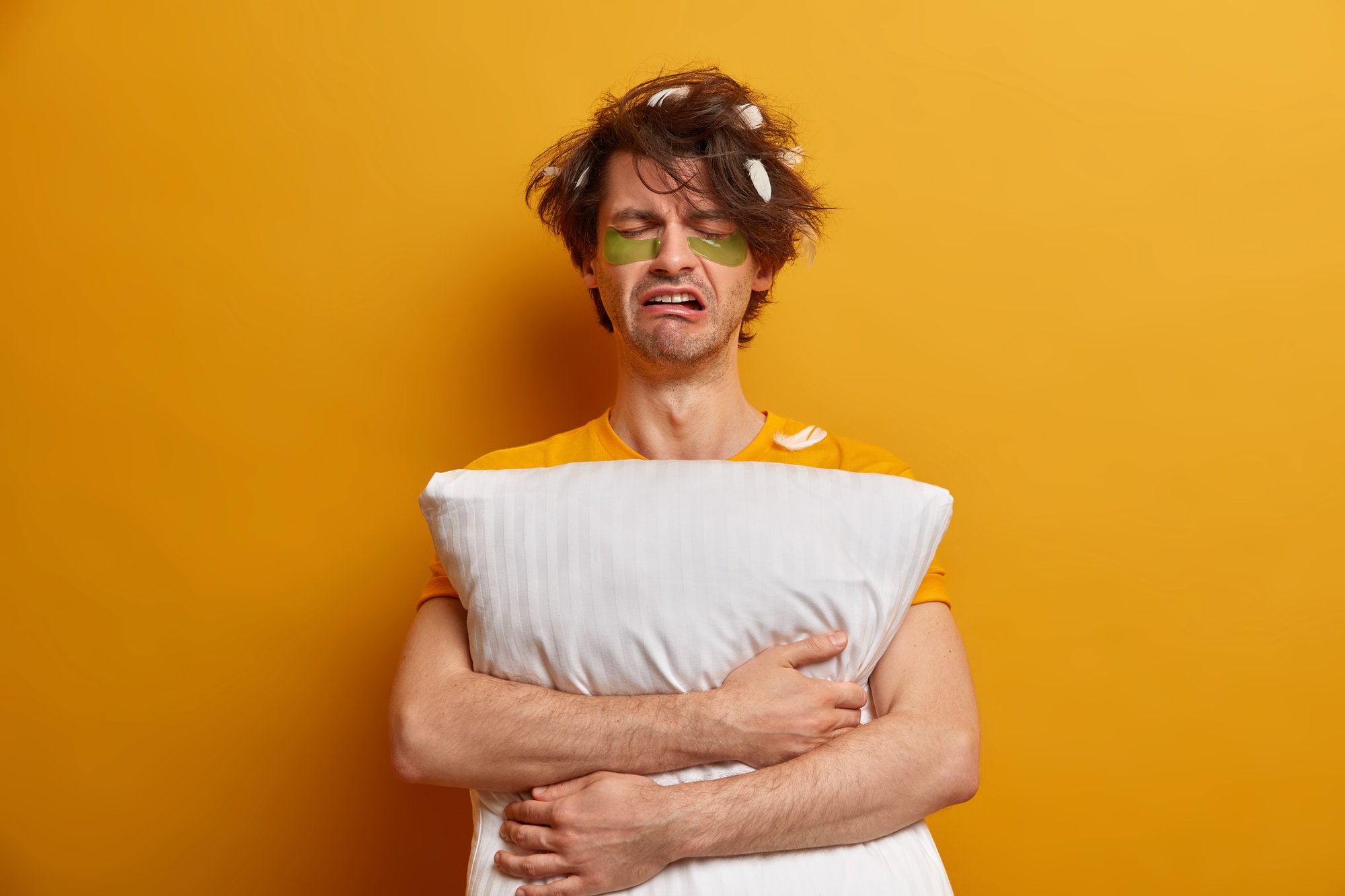 Close up on young handsome man isolated Free Photo