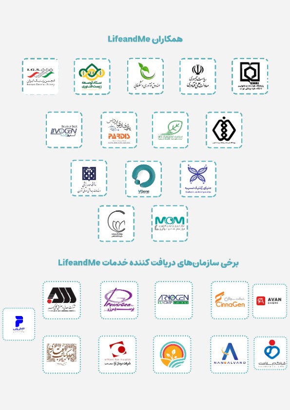 همکاران و سازمان‌های دریافت‌کننده خدمات لایف اند می